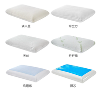 Oreiller en mousse à mémoire de forme de bambou pour le cou, avec gel et éponge concassée, design confortable pour un sommeil réparateur, motif ondulé, tissu thérapeutique 600TC – Grande Vente