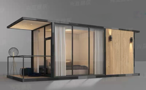 Maison conteneur <span class=keywords><strong>de</strong></span> luxe pliable, maison modulaire préfabriquée, bureau mobile <span class=keywords><strong>de</strong></span> chantier pour camp <span class=keywords><strong>de</strong></span> construction, 10 unités/40HQ - Product Image 5