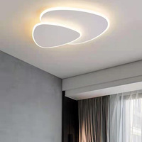 Lustre moderne lampe à Led minimalisme plafonnier encastré pour la maison monté chambre salon plafonnier rond