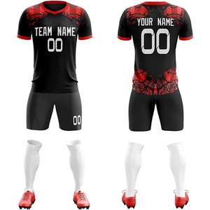 ชุดฟุตบอลรุ่นใหม่ เสื้อและกางเกงขาสั้นแบบสั่งทำพิเศษ น้ำหนักเบาเป็นพิเศษ แห้งเร็ว ชุดทีม ผลิตแบบ OEM - Product Image 4