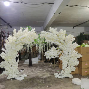 Arche décorative de mariage K102 rouge faux <span class=keywords><strong>cerisier</strong></span> japonais intérieur extérieur fleurs de <span class=keywords><strong>cerisier</strong></span> artificielles Sakura arbres à fleurs à <span class=keywords><strong>vendre</strong></span> - Product Image 2