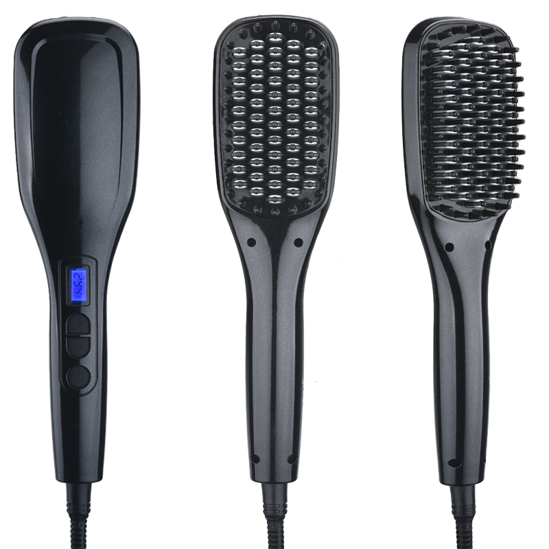 Wireless Negative Ion Hair Straightening Brush, Electric Nylon Hair Styler for Smooth, Frizz-Free Everyday Styling