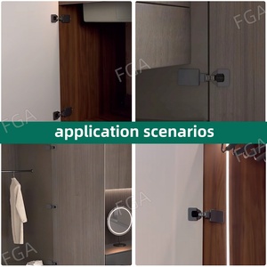 Bisagras Consun Auto Soft Close para Cocina, Ajustables, de Acero Laminado en Frío, Negras, Hidráulicas, Pivotantes, Ocultas, para Gabinetes de Baño y Sala de Estar - Product Image 6