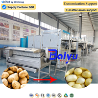 Baiyu industriële stoomschiller voor aardappel, wortel en zoete aardappel verwerkingsfabriek met PLC-besturing