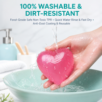 Jouet Squishy Cœur Romantique qui Change de Couleur à la Compression – Cadeau pour Enfants et Adultes – Fourniture pour Magasin de Nouveautés et Présentoir de Détail