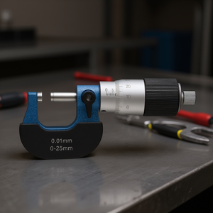 Fervi Centesimal External Micrometer 0-25mm 0.01mm <b>Precision</b> Measurement <b>Tool</b> - Product Image 3