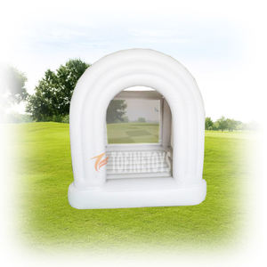 Prêt à expédier blanc arc-en-ciel gonflable trampoline bébé pull videur château de saut maison de rebond pour enfants jeux et sports - Product Image 6