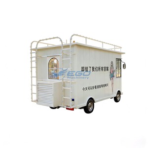 Carrito de Comida Móvil Personalizable para Exteriores, Carrito de Venta de Café, Helados, Hot Dogs, Comida China y BBQ - Product Image 2
