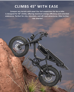 ZUMI OEM ODM Aluminum Frame 1000W Full Suspension Mountain Bike With 48V <b>Tube</b> Lithium & 750W Disc Fat Tire Bike Full Suspension - Product Image 2