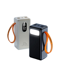 Banque d'alimentation Durable de haute qualité 22.5W charge rapide avec poignée de lanière de torche LED USB-C chargeur Portable 50000mah