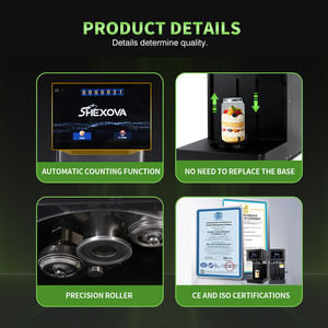 Macchina Sigillatrice Elettrica per Lattine in Alluminio di Alta Qualità CE, Sigillatrice per Lattine di Bevande, Soda, Torte e PET per Caffetterie - Product Image 4