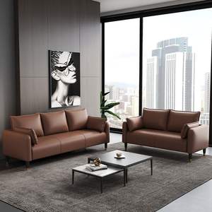 Sofá Minimalista Moderno de Una Línea, Cuadrado, Tapizado con Relleno de Espuma para Sala de Estar, Oficina, Áreas de Recepción - Product Image 4