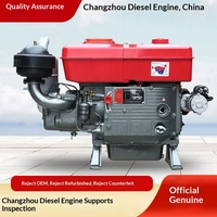 Moteur diesel monocylindre 4 temps d'origine Changzhou, 12/15/18/20/24 CV, refroidi par eau, petit tracteur, démarrage électrique