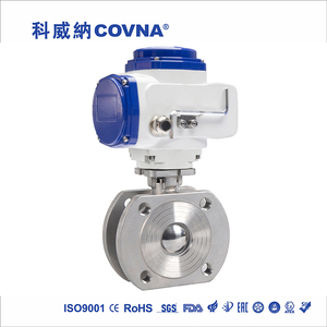 วาล์วบอลไฟฟ้าแบบบางชนิดเวเฟอร์สแตนเลส 304 ยี่ห้อ COVNA สำหรับคำสั่งซื้อเร่งด่วน ผลิตในอิตาลี แบบไหลผ่านตรง - Product Image 2