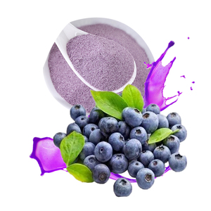 Poudre instantanée de thé au lait et de bubble tea à la saveur myrtille, mélange de boisson en poudre infusé de sucre - Product Image 4