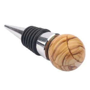 customized natural tiger eye crystal bottle stopper gemstone wine stopper for home decoration