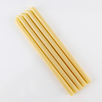 Personnalisation du fabricant OEM paille à boire en fibre de canne à sucre compostable biodégradable 12 mm à pointe pointue pour jus