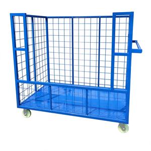 गोदाम भंडारण परिवहन के लिए थोक चार पहिया औद्योगिक ओएम तार रोल कंटेनर ट्रॉली कंटेनर ट्रॉली - Product Image 3