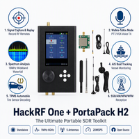 Kit de Radio SDR Portapack H2 HackRF One R9 V2.0.0 1MHz-6GHz Negro + 5 Antenas + TCXO de 0.5ppm