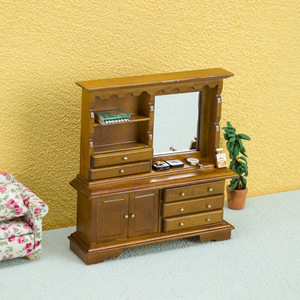 OB11 BJD, dormitorio de bolsillo, casa de muñecas de juguete DIY, muebles en miniatura, Mini tocador de madera y plástico, modelo para uso en casa de muñecas - Product Image 1