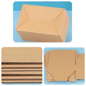 Boîtes d'emballage en carton ondulé résistant à l'humidité, boîte en carton ondulé 3 <span class=keywords><strong>plis</strong></span> pour l'emballage du thé, du café et des aliments secs - Product Image 3