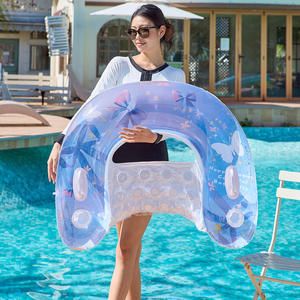 Silla Flotante Inflable en Forma de U con Diseño de Lazo para Uso en Piscinas, Material de PVC - Product Image 1