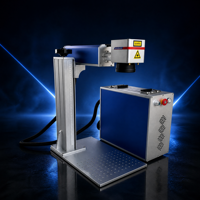 Machine de marquage laser à fibre Mopa 20W 30W 50W, source Raycus JPT, graveur de bureau, refroidissement par air, 110/220V, marquage du métal et de l'acier inoxydable