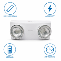 Lampes d'urgence LED à double tête, vente en gros, auto-test, double éclairage, lampe d'urgence pour hôpital 6W