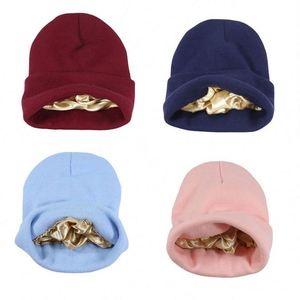 Gorros de esquí de punto para mujer Century Star, forrados de seda, con puño, para invierno, promoción, regalo - Product Image 1