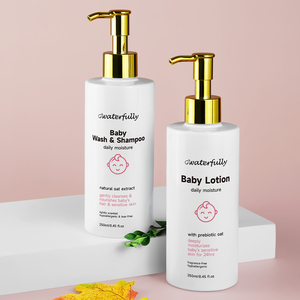 Champú y Gel <span class=keywords><strong>de</strong></span> Ducha 2 en 1 para Bebés con Avena y Manteca <span class=keywords><strong>de</strong></span> Karité Naturales, Limpieza Suave y Humectación Orgánica para la Piel del Bebé - Product Image 1