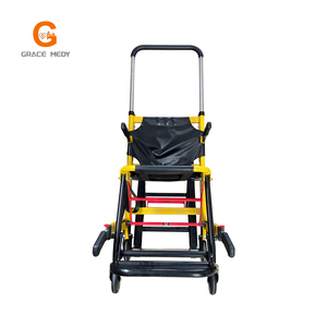 リハビリ用品 手動アルミ合金製 黄色 階段昇降車椅子 階段昇降用車椅子 - Product Image 4