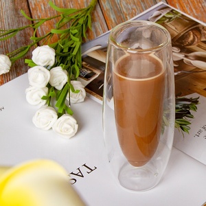 Logo personnalisé 5oz Flûtes isolées à <span class=keywords><strong>double</strong></span> paroi sans pied Chic pour verre de champagne pour les fêtes de mariage - Product Image 2