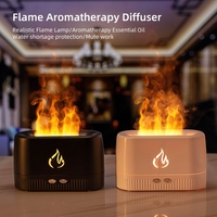 Diffuseur d'huiles essentielles à flamme OEM ODM 200 ml, humidificateur portable électronique USB, diffuseur d'arômes à flamme 3D pour la maison et la chambre