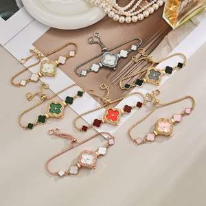 Montre numérique LED à quatre feuilles de trèfle extractible, style sport de luxe avec chronographe, unisexe, haute couture - Product Image 2