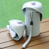 Bouteille d'eau pliable pour animaux de compagnie de 550 ml, en silicone de qualité alimentaire, anti-fuite, pour voyages en plein air, bol à boire pour chien et chat, distributeur d'eau