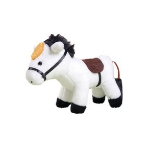Peluche Cheval à Poils Longs, Breloque de Sac à Dos pour Couples, Figurine Réaliste, Porte-clés, Pendentif de Sac, Poupée en Tissu, Polyester - Product Image 5