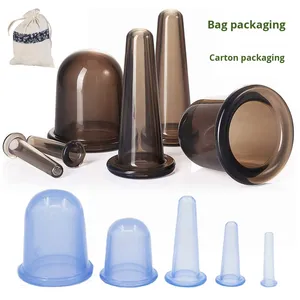 Kit de ventouses en silicone haute transparence pour usage domestique, ventouses à pression sous vide pour massage, fournitures de thérapie de réadaptation de qualité alimentaire - Product Image 4