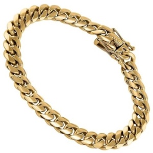 Miami Style Hot Sale Real <b>Solid</b> 925 Silver Hiphop Jewelry <b>Gold</b> Cuban Link Chain for Bracelet/necklace - Product Image 6