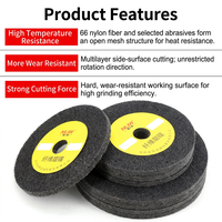 Disque de polissage en nylon pour meuleuse d'angle, ultra-fin 5 mm, rainuré, 100x5 mm, produit personnalisé ODM/OEM pour le marché international
