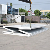 Kiosque commercial pliable de 20 pieds, maison conteneur écologique pliable, murs isolés, transport facile, installation rapide, chambre préfabriquée