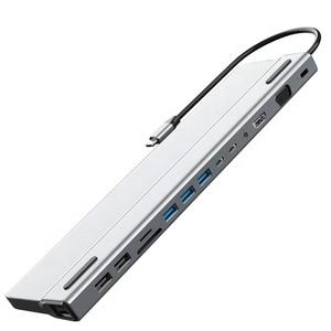 Hub USB Type-C personnalisé OEM BASIX, station d'accueil Type-C avec +USB3.0+PD, chargeur d'alimentation, adaptateur USB pour <span class=keywords><strong>Surfacepro</strong></span> - Product Image 4