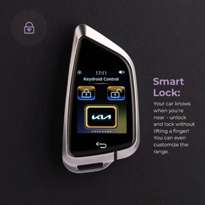 Clés de véhicule intelligentes personnalisables Keydroid avec écran LCD personnalisé pour toutes les voitures avec application Apple MFI Find My - Product Image 4
