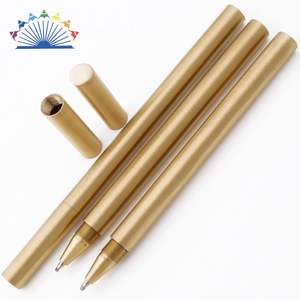 Cadeau - Stylo à bille artisanal en cuivre et laiton au design original - Product Image 1