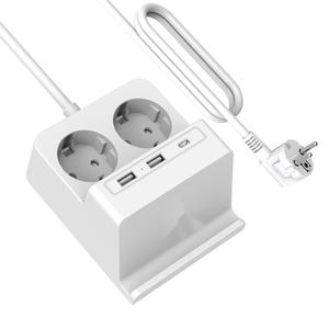 Saa Úc cung cấp điện Ổ cắm thông minh cắm ổ cắm mở rộng với USB C Cổng và sạc không dây 3A sạc nhanh Adapter - Product Image 3