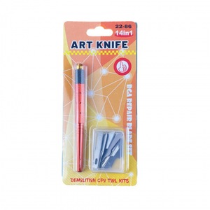 Art Knife 14 In 1 Stainless Steel Blade Set For Craft Wood Carving DIY Repair Tools Model 22-86 - Product Image 4