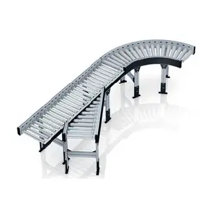 Heavy duty roller conveyor 90 degree curve conveyor