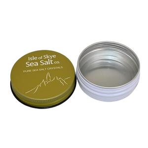 Round Screw Top Aluminum <b>Tin</b> Can Airtight Food Grade Sea Salt Spice Tea Cosmetic Storage Metal Packaging Container - Product Image 5