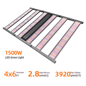 LEDILAND 1500W LED Grow Light 4 * 6ft regulable para cadena de margaritas dos canales 6 Bar UV IR 281B Samsong LM301H plegable IP65 para <span class=keywords><strong>Bloo</strong></span> - Product Image 3