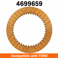 Disque d'embrayage à friction en bronze TORO haute performance 4699659, 133,1 mm, dents internes IT45, cb9