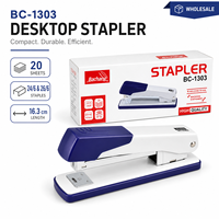 Agrafeuse de bureau de haute qualité, agrafeuse compacte pour bureau, capacité de 20 feuilles, pour l'école et les fournitures de bureau